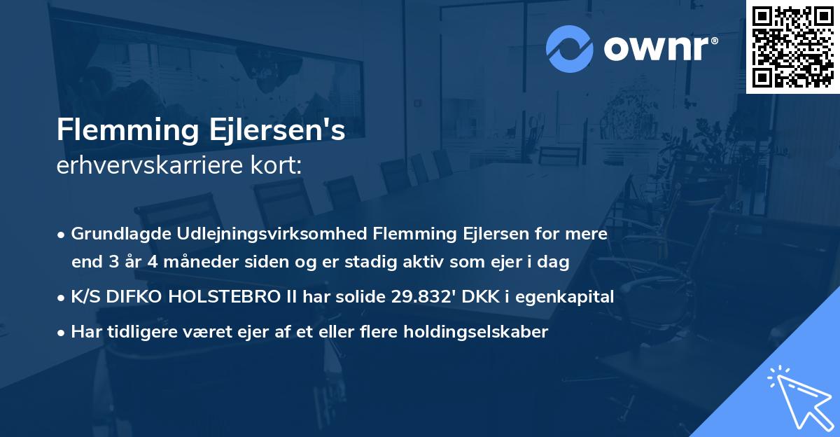 Flemming Ejlersen's erhvervskarriere kort