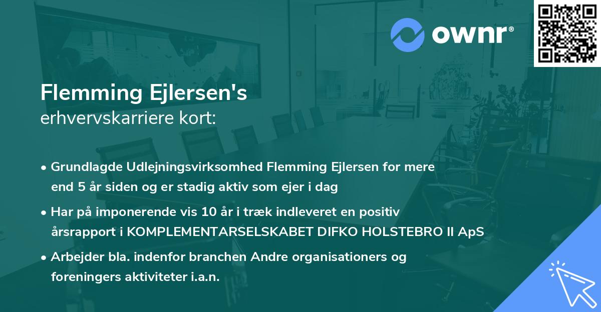 Flemming Ejlersen's erhvervskarriere kort