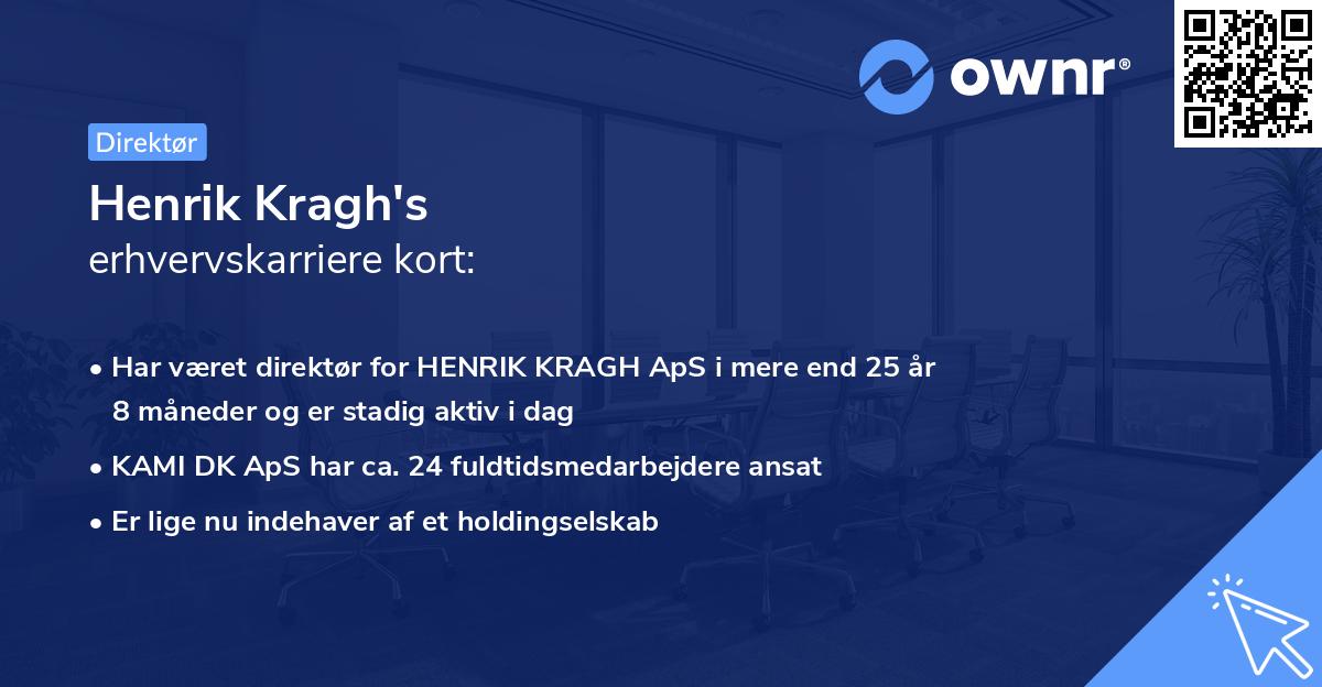 Henrik Kragh's erhvervskarriere kort