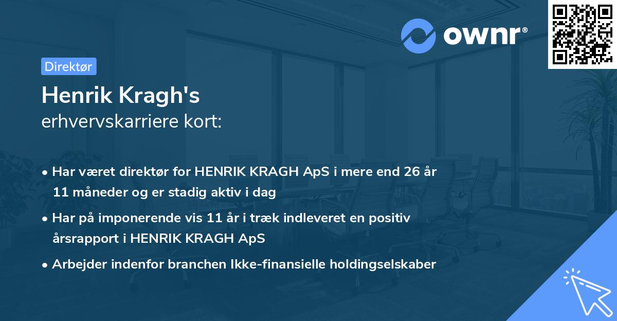 Henrik Kragh's erhvervskarriere kort
