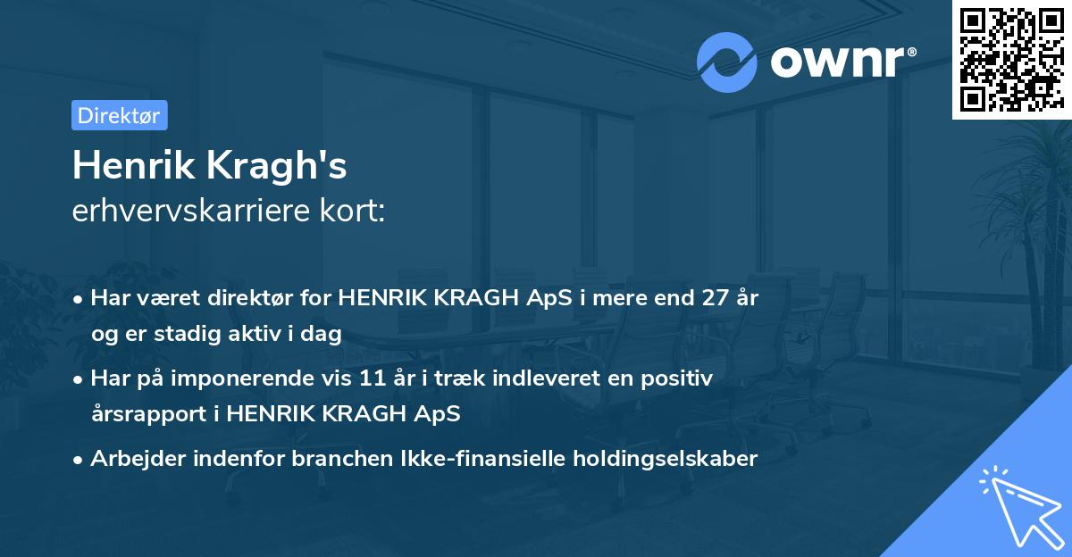 Henrik Kragh's erhvervskarriere kort