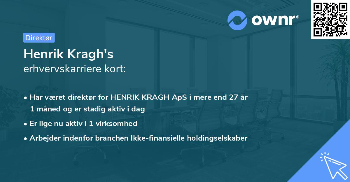 Henrik Kragh's erhvervskarriere kort