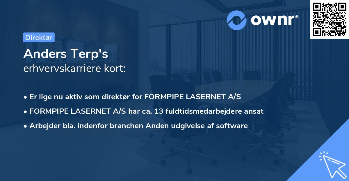 Anders Terp's erhvervskarriere kort