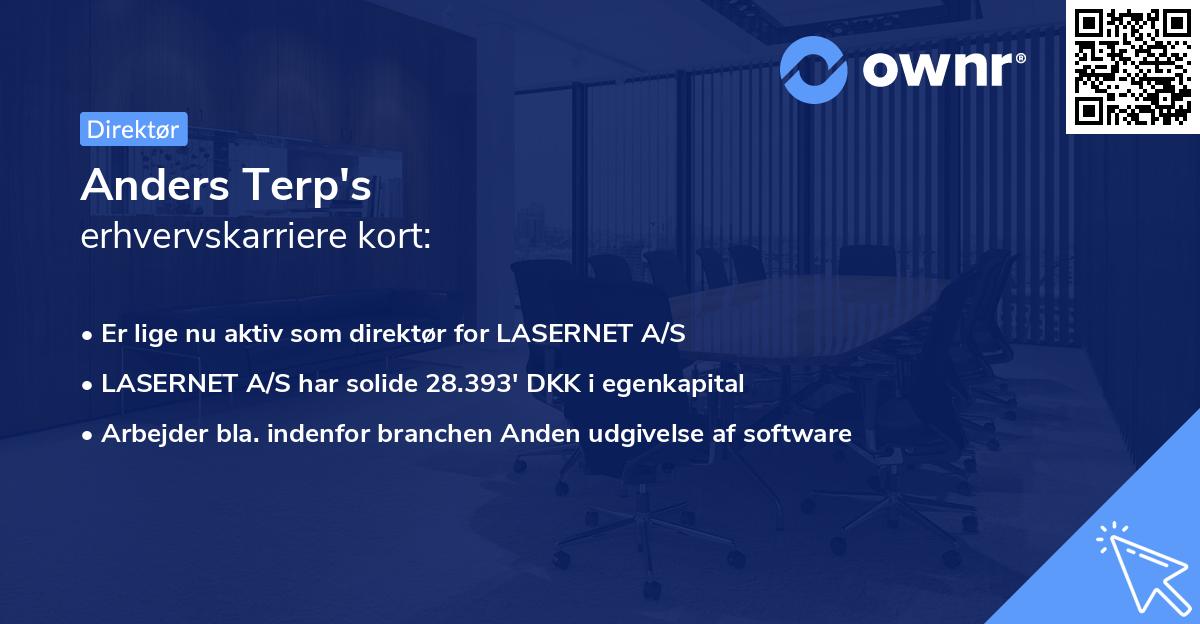 Anders Terp's erhvervskarriere kort