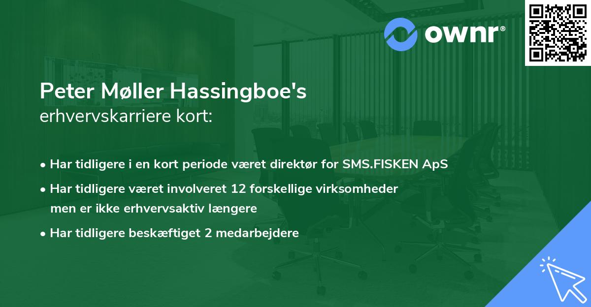 Peter Møller Hassingboe's erhvervskarriere kort