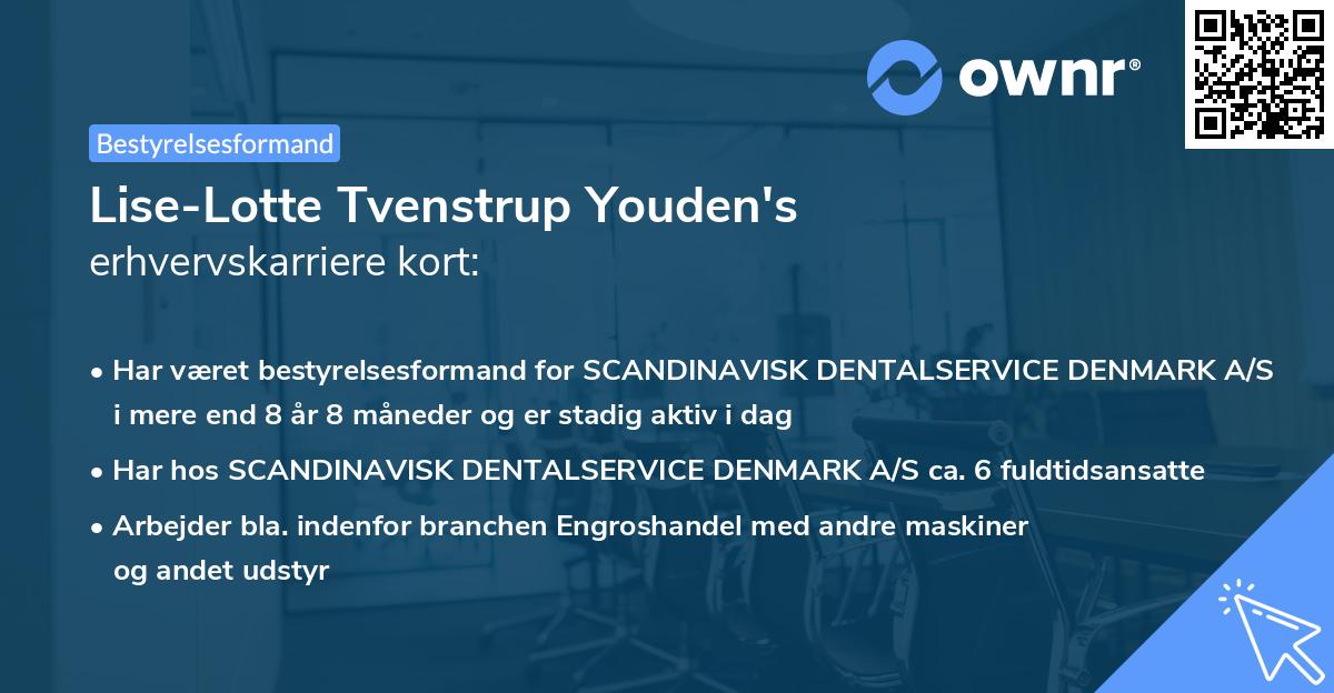 Lise-Lotte Tvenstrup Youden's erhvervskarriere kort