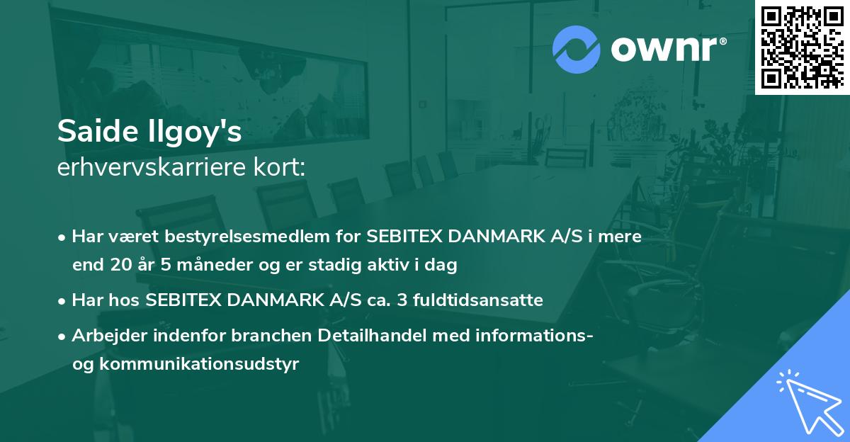 Saide Ilgoy's erhvervskarriere kort