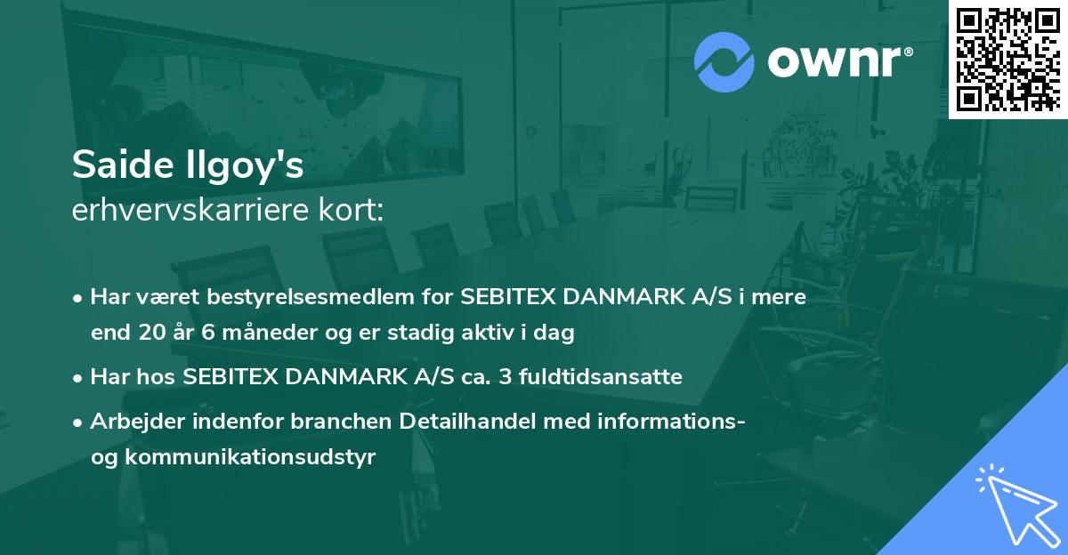 Saide Ilgoy's erhvervskarriere kort