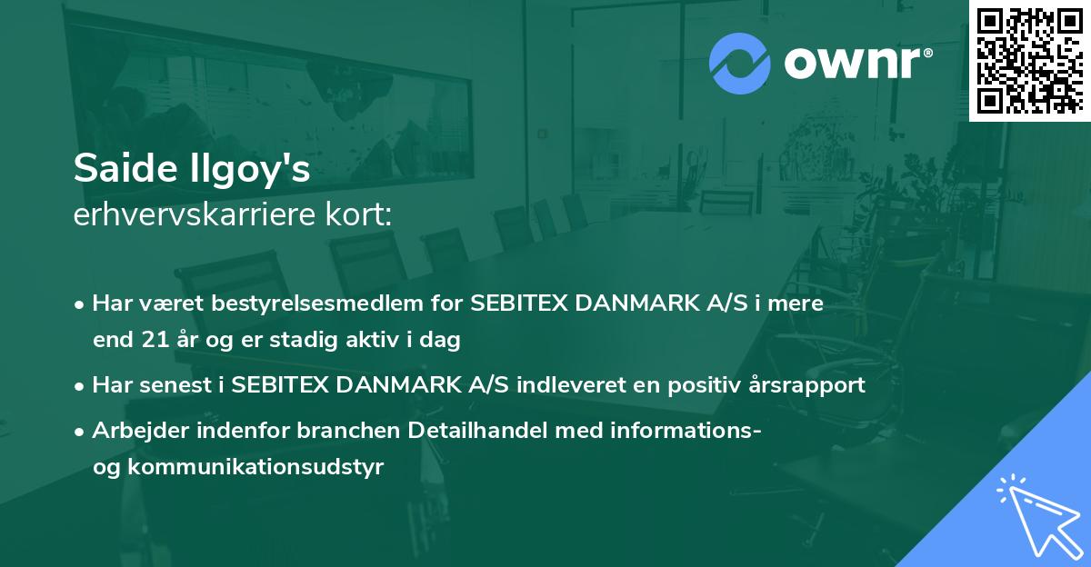 Saide Ilgoy's erhvervskarriere kort