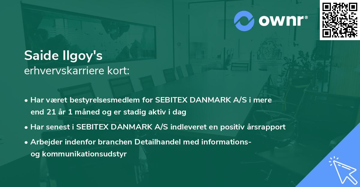 Saide Ilgoy's erhvervskarriere kort