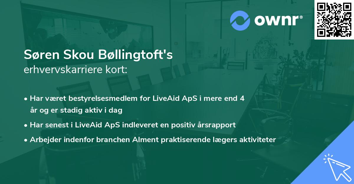 Søren Skou Bøllingtoft's erhvervskarriere kort