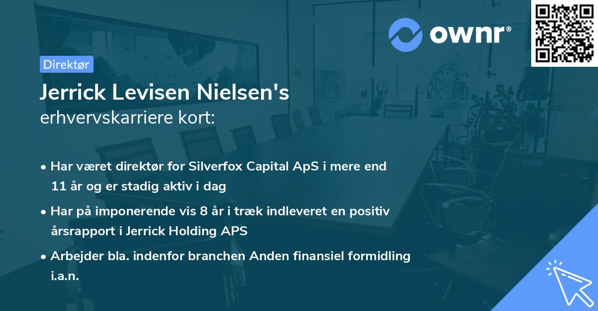 Jerrick Levisen Nielsen's erhvervskarriere kort