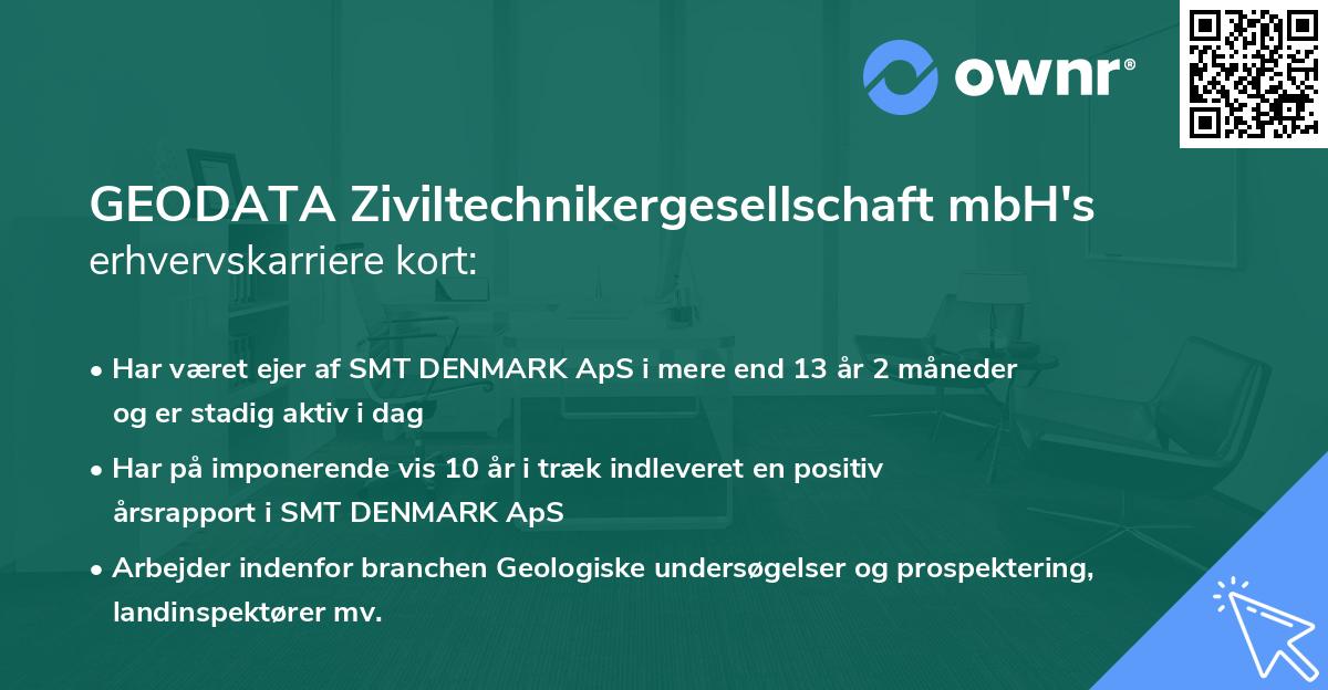 GEODATA Ziviltechnikergesellschaft mbH's erhvervskarriere kort