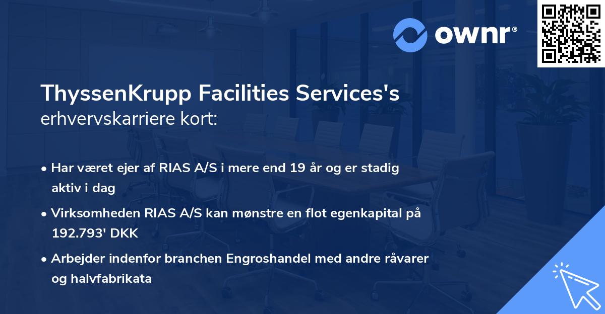 ThyssenKrupp Facilities Services's erhvervskarriere kort