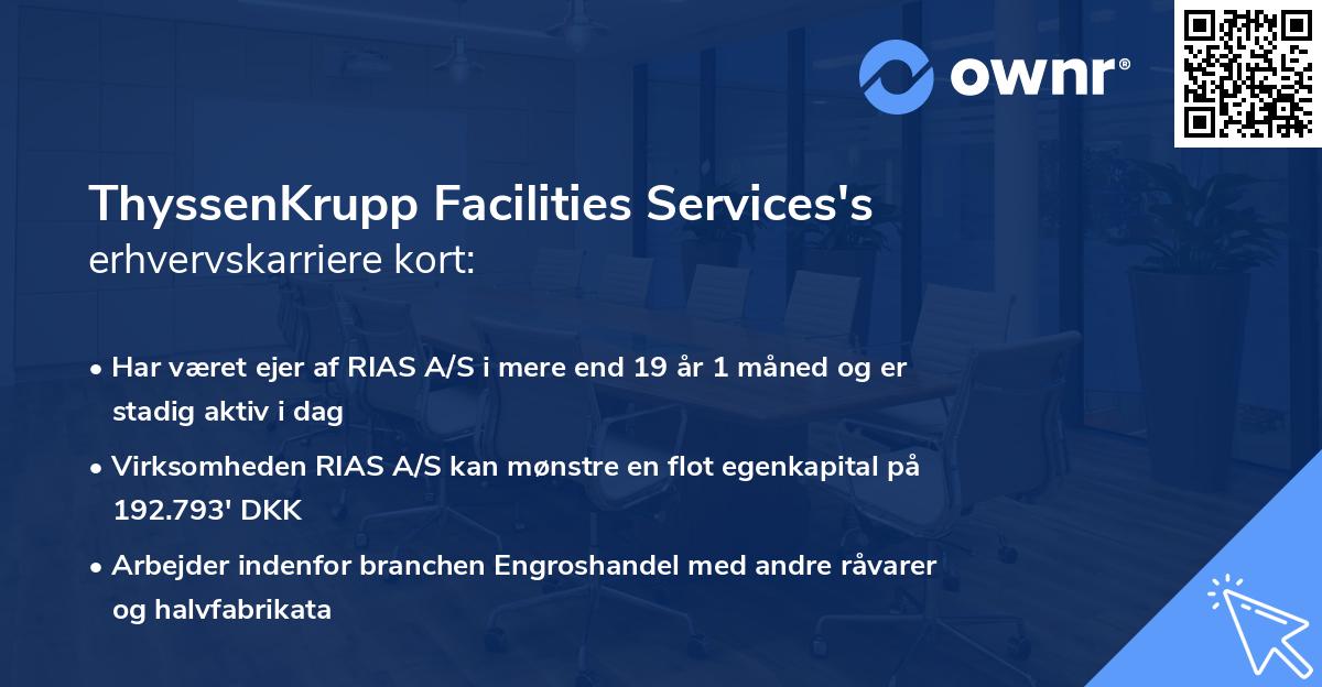ThyssenKrupp Facilities Services's erhvervskarriere kort