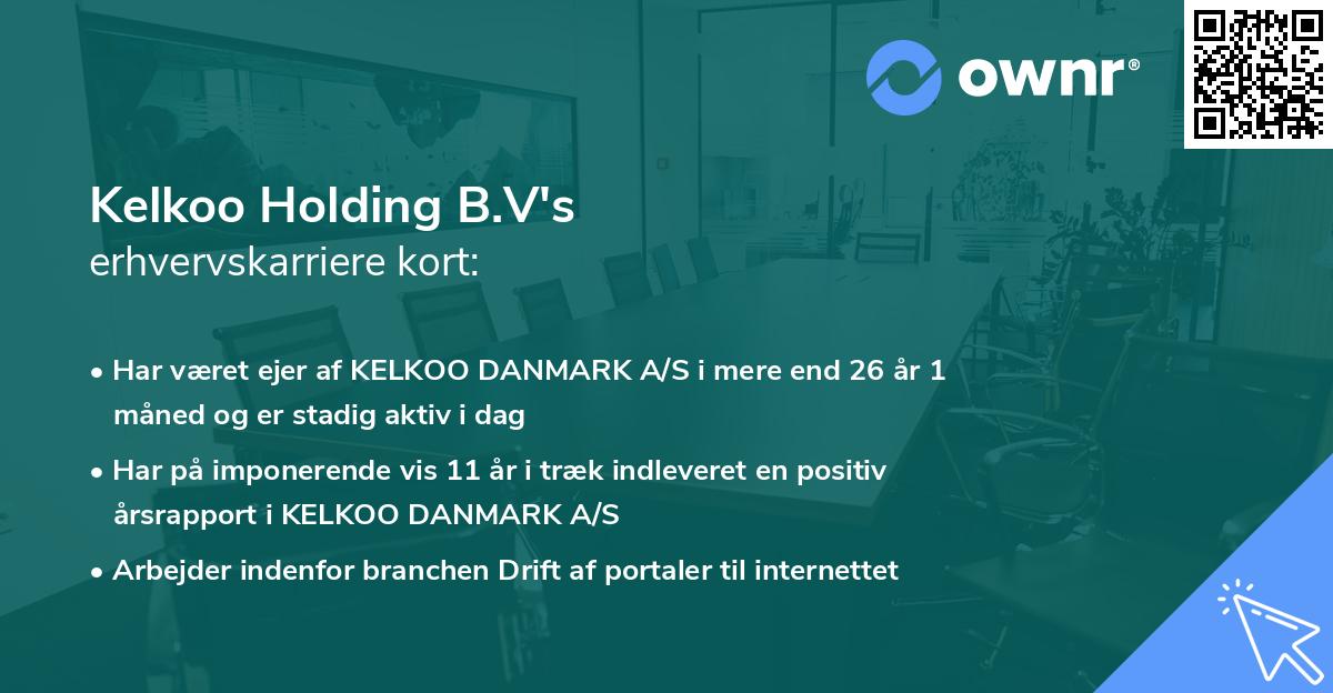 Kelkoo Holding B.V's erhvervskarriere kort