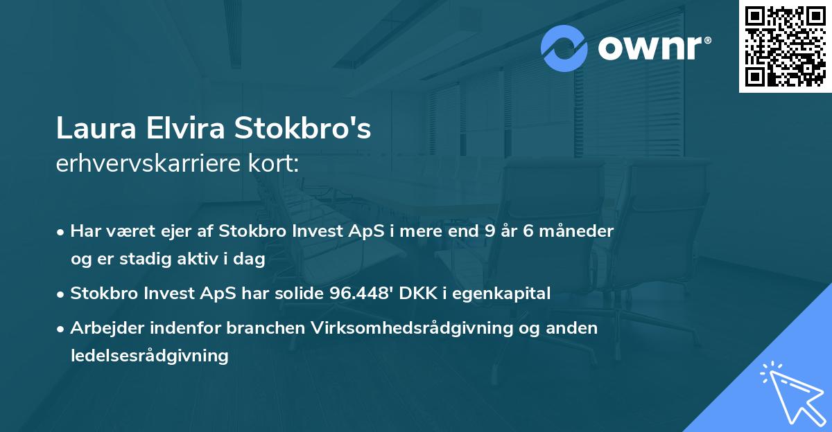 Laura Elvira Stokbro's erhvervskarriere kort