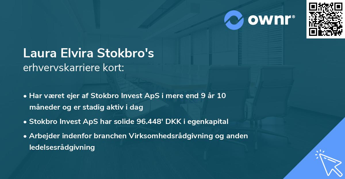 Laura Elvira Stokbro's erhvervskarriere kort
