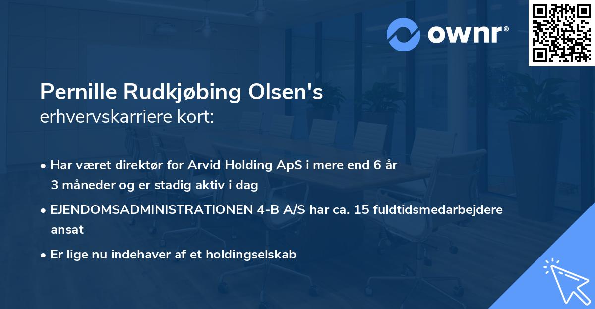 Pernille Rudkjøbing Olsen's erhvervskarriere kort