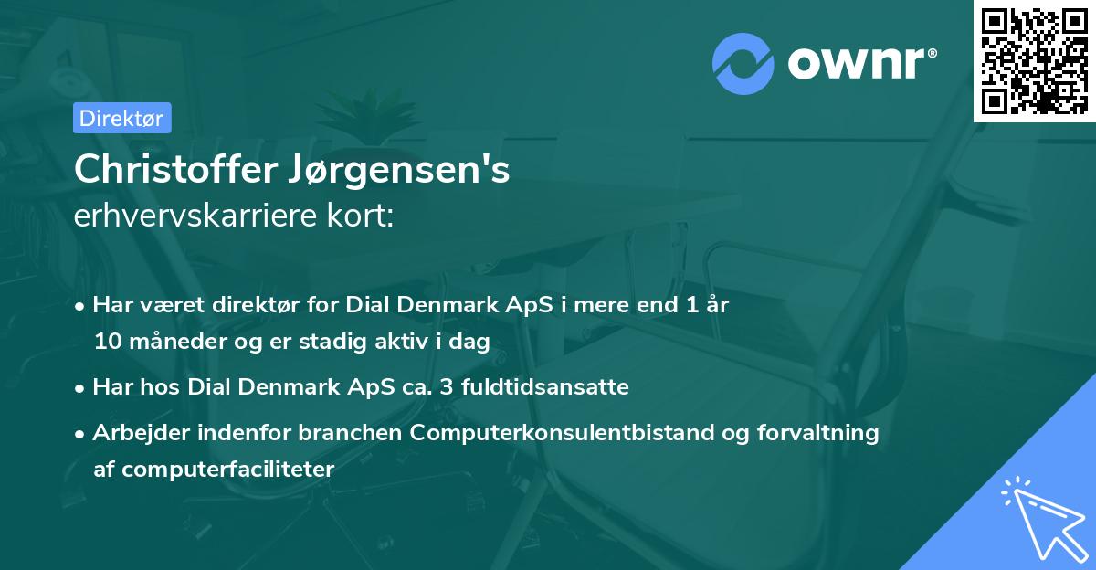Christoffer Jørgensen's erhvervskarriere kort