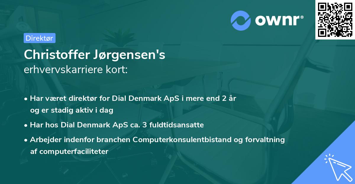 Christoffer Jørgensen's erhvervskarriere kort