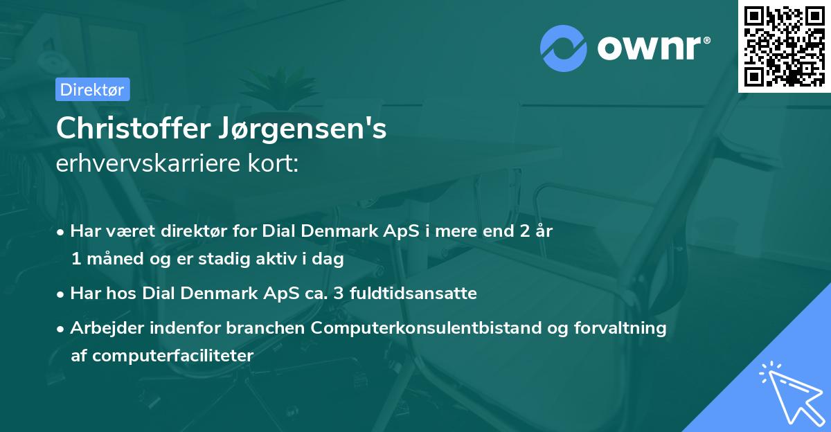 Christoffer Jørgensen's erhvervskarriere kort