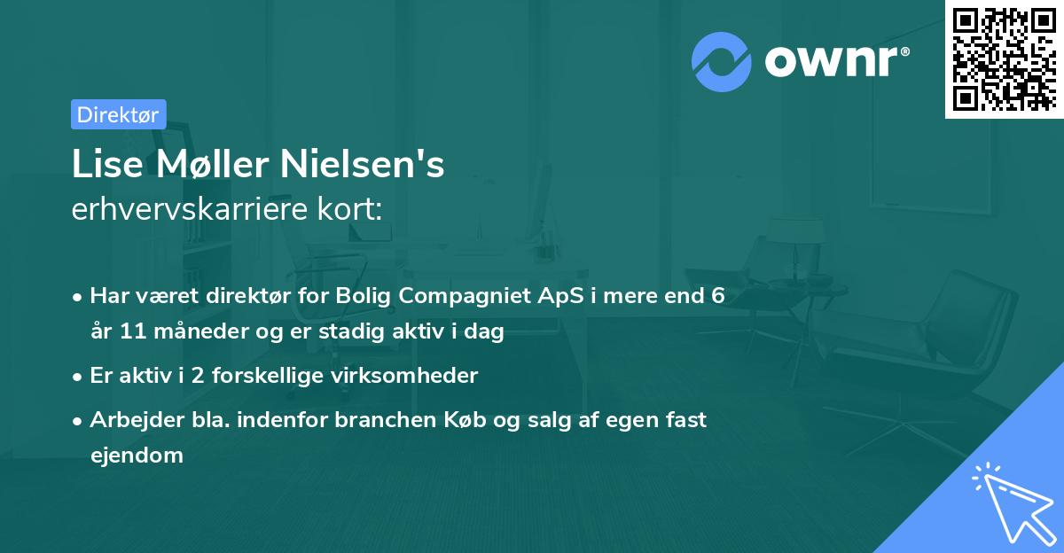 Lise Møller Nielsen's erhvervskarriere kort