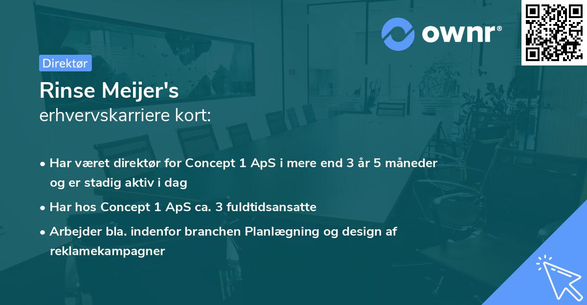 Rinse Meijer's erhvervskarriere kort