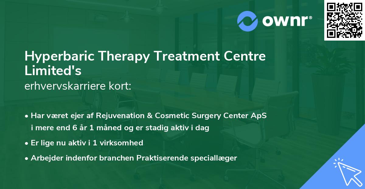 Hyperbaric Therapy Treatment Centre Limited's erhvervskarriere kort