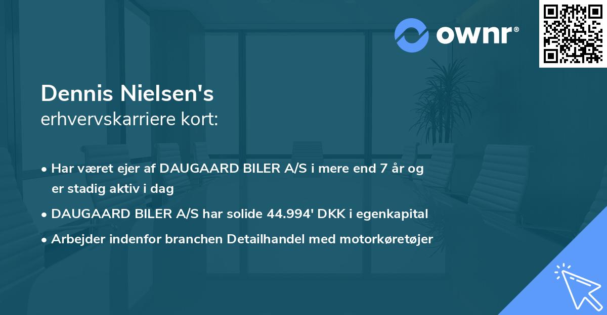 Dennis Nielsen's erhvervskarriere kort