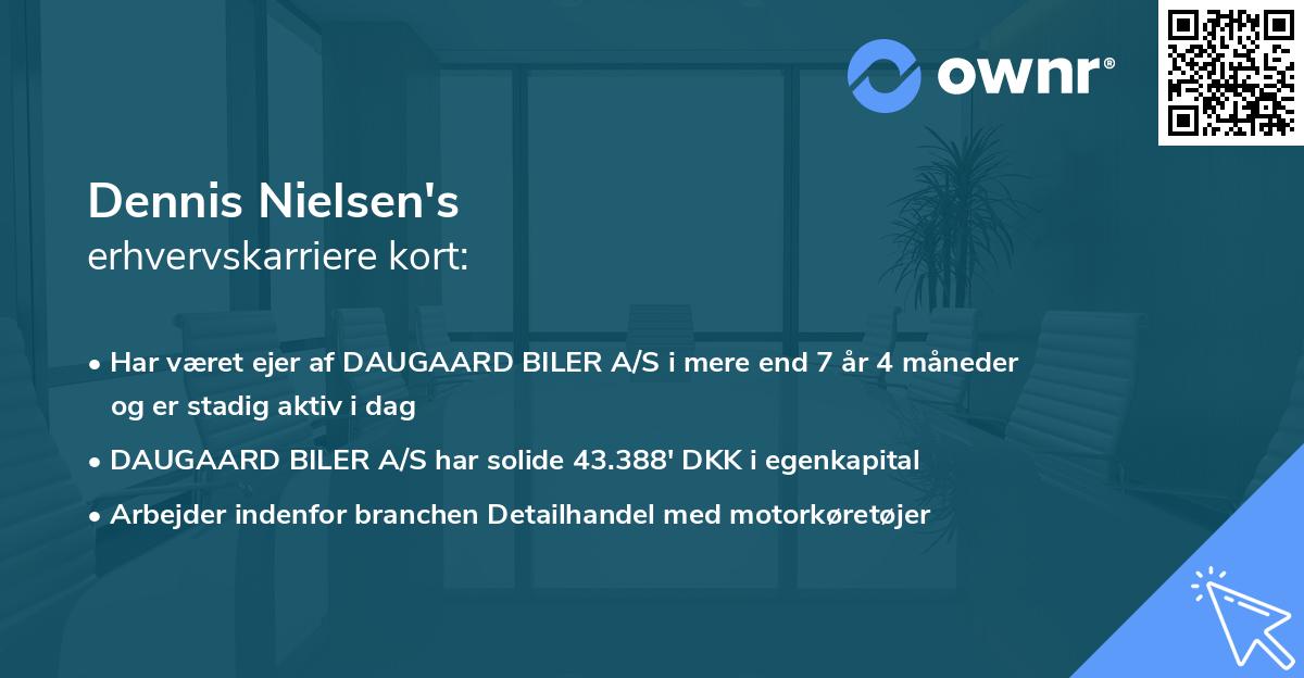 Dennis Nielsen's erhvervskarriere kort
