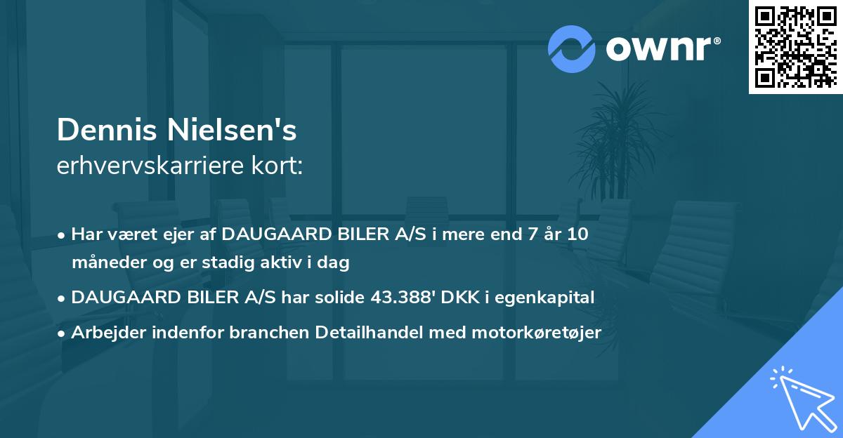 Dennis Nielsen's erhvervskarriere kort