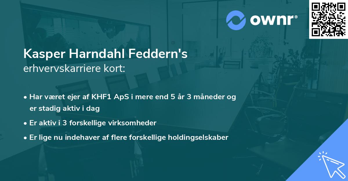 Kasper Harndahl Feddern's erhvervskarriere kort