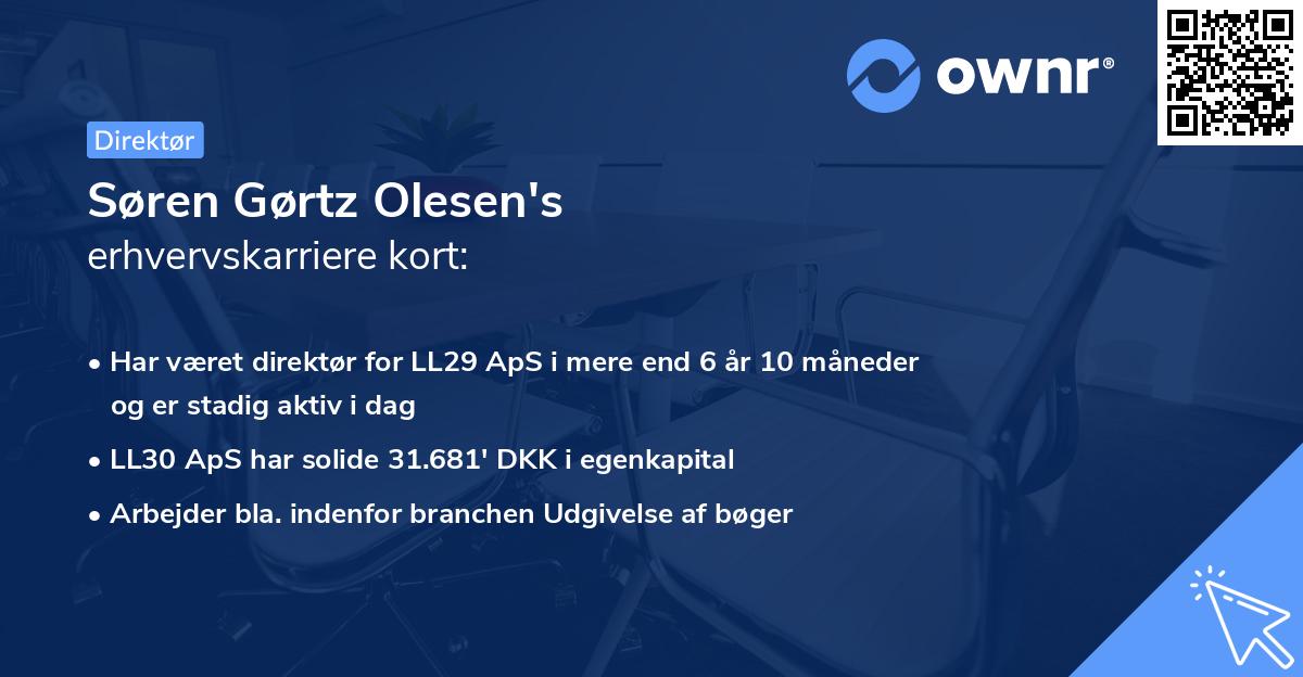 Søren Gørtz Olesen's erhvervskarriere kort