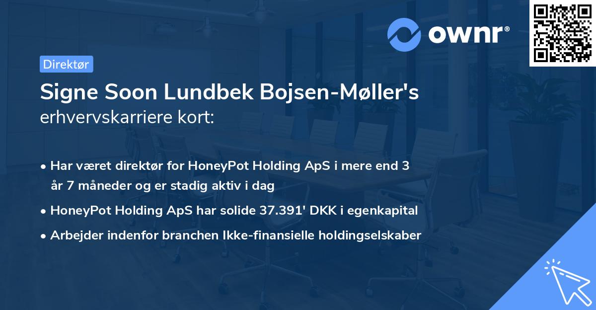 Signe Soon Lundbek Bojsen-Møller's erhvervskarriere kort