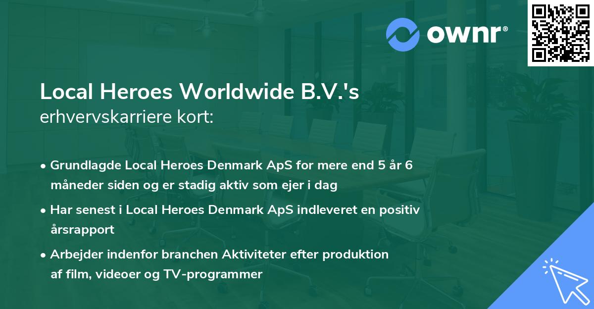 Local Heroes Worldwide B.V.'s erhvervskarriere kort