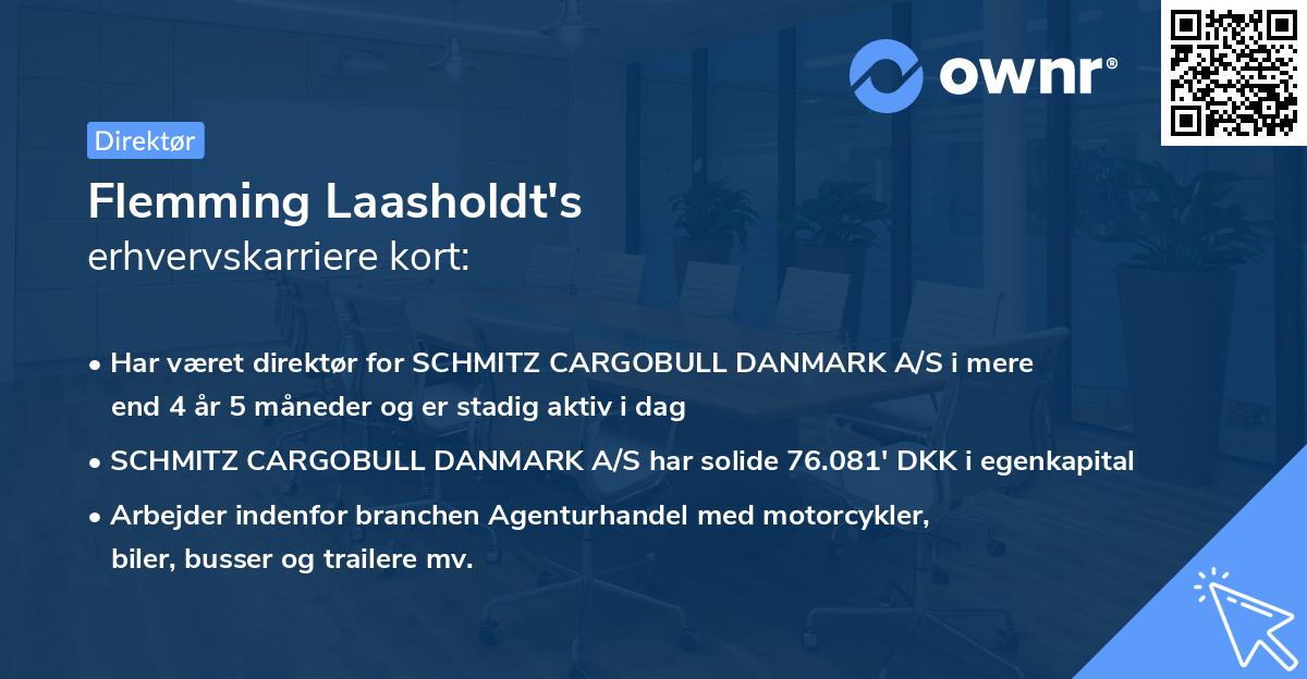 Flemming Laasholdt's erhvervskarriere kort