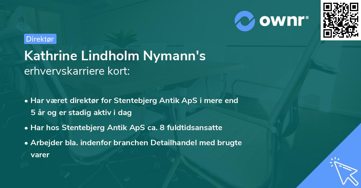 Kathrine Lindholm Nymann's erhvervskarriere kort