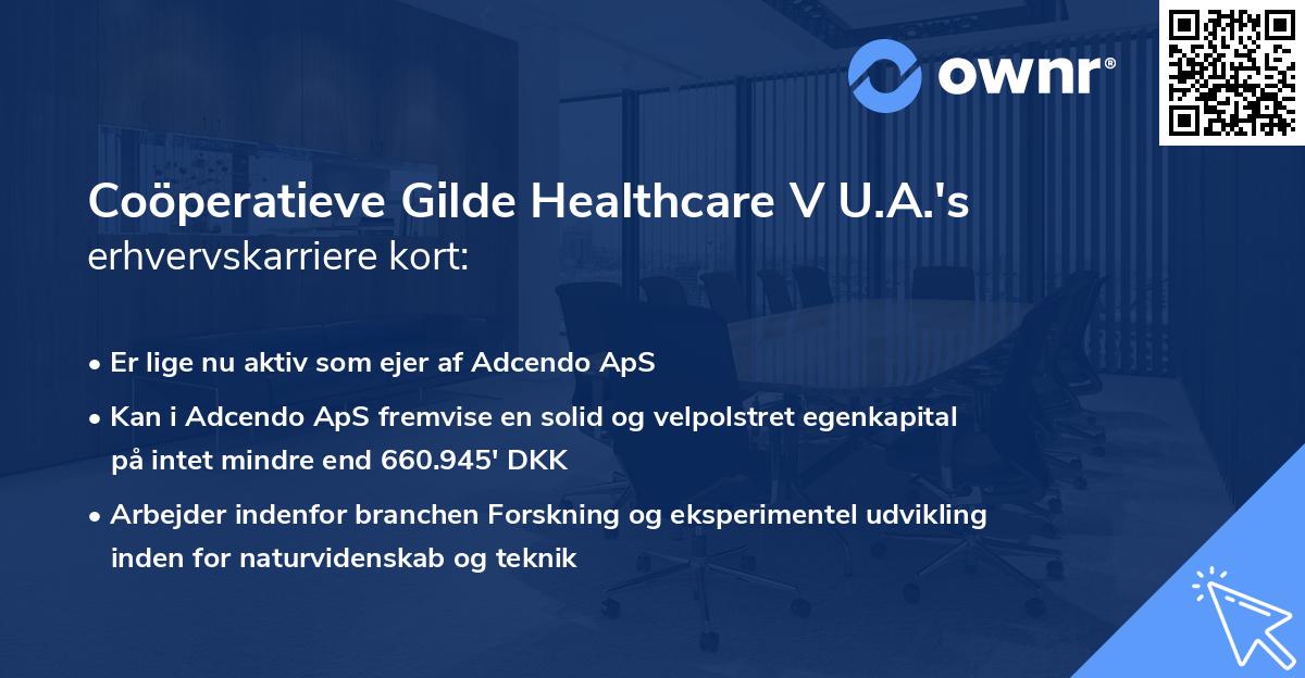 Coöperatieve Gilde Healthcare V U.A.'s erhvervskarriere kort