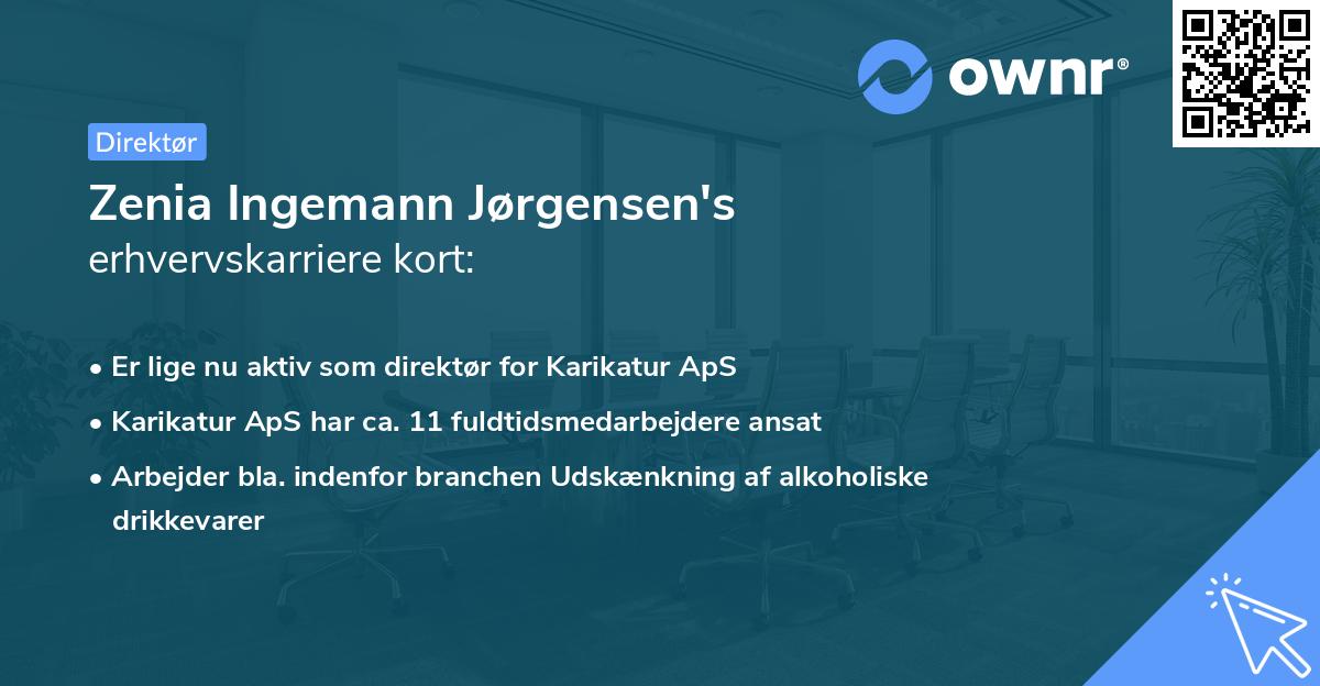 Zenia Ingemann Jørgensen's erhvervskarriere kort