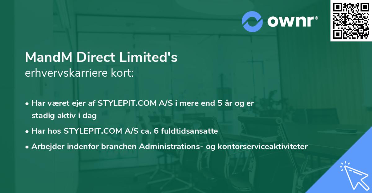 MandM Direct Limited's erhvervskarriere kort