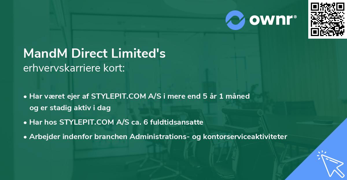 MandM Direct Limited's erhvervskarriere kort