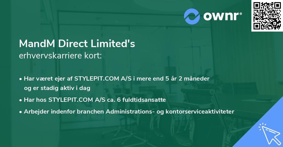 MandM Direct Limited's erhvervskarriere kort