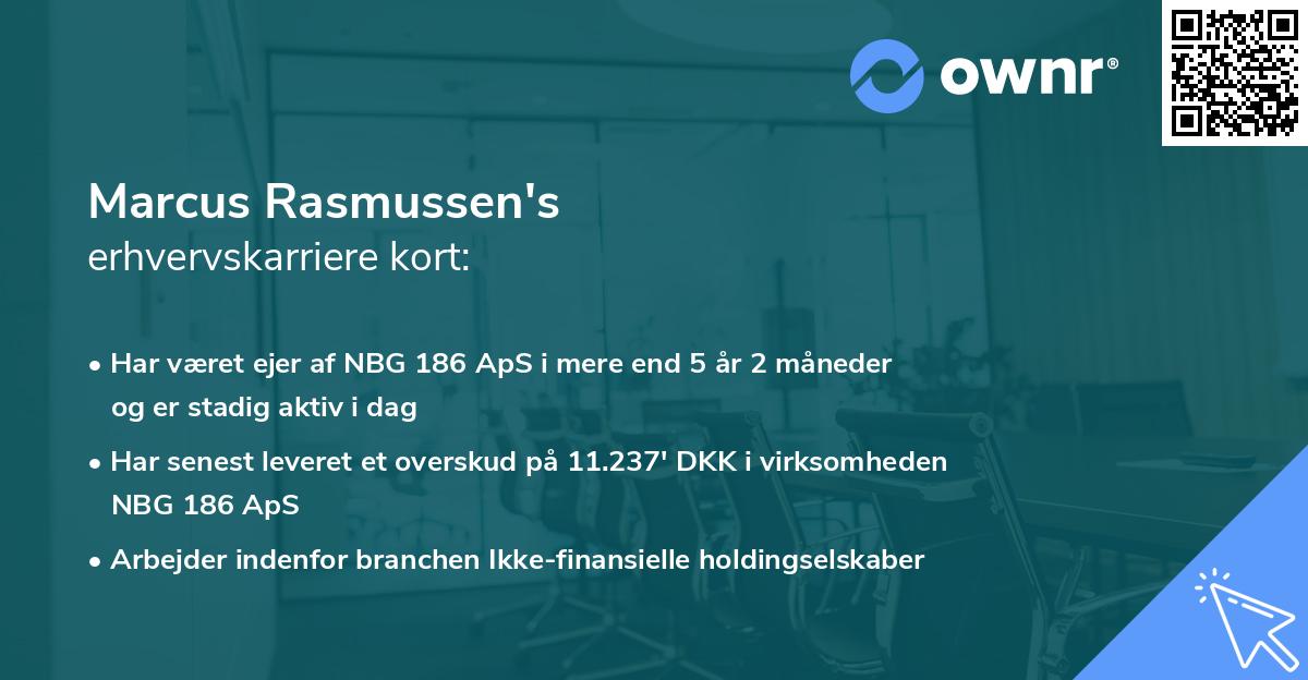 Marcus Rasmussen's erhvervskarriere kort