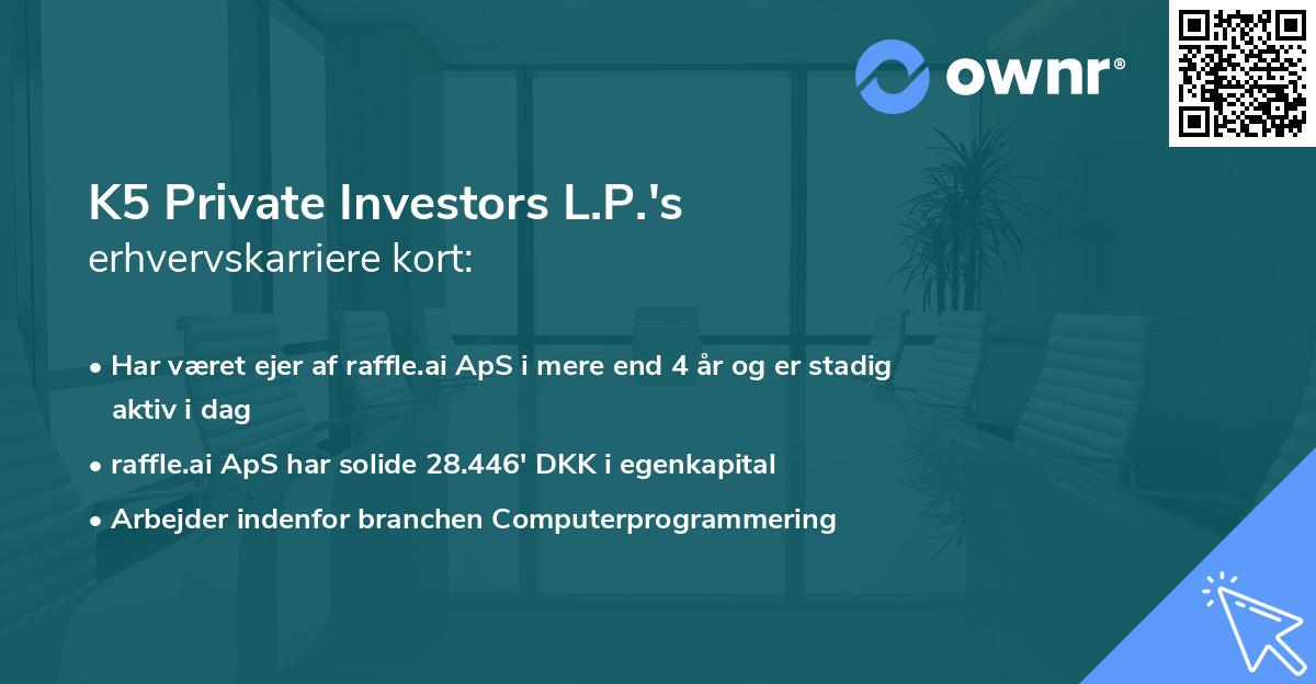 K5 Private Investors L.P.'s erhvervskarriere kort