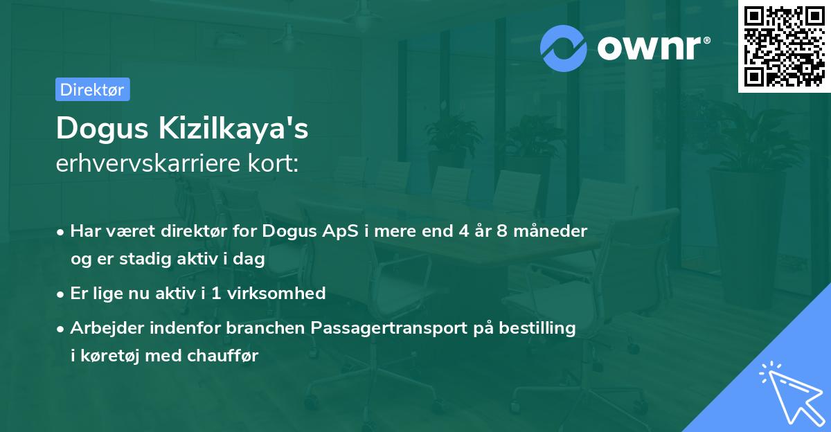 Dogus Kizilkaya's erhvervskarriere kort