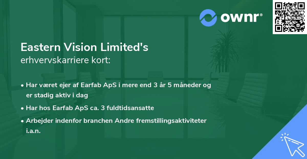 Eastern Vision Limited's erhvervskarriere kort