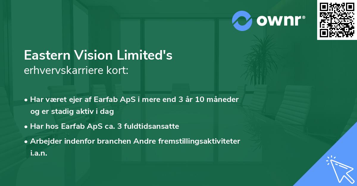 Eastern Vision Limited's erhvervskarriere kort