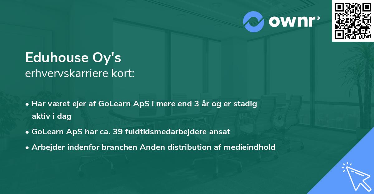 Eduhouse Oy's erhvervskarriere kort