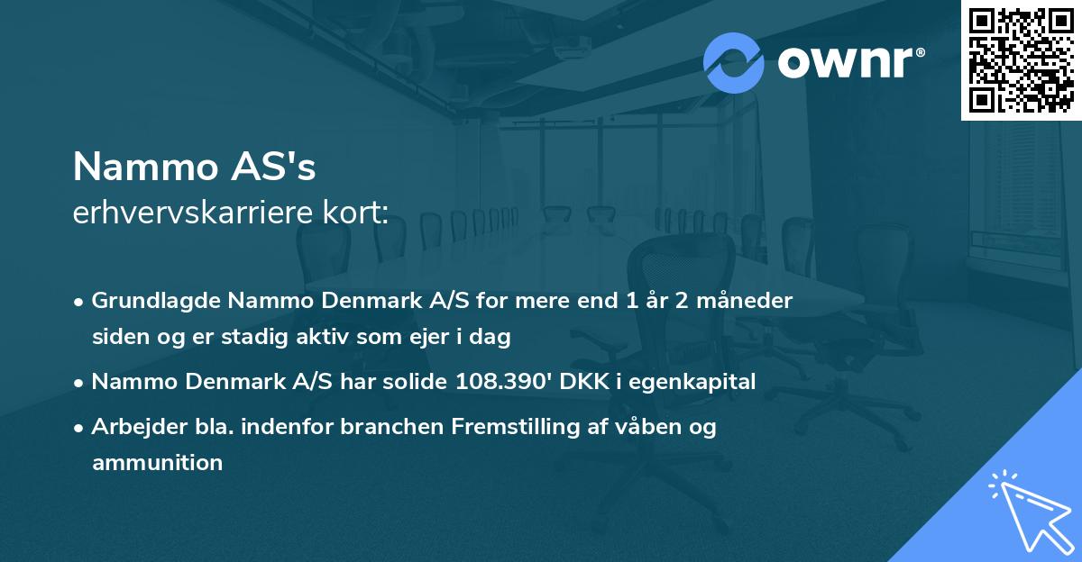 Nammo AS's erhvervskarriere kort